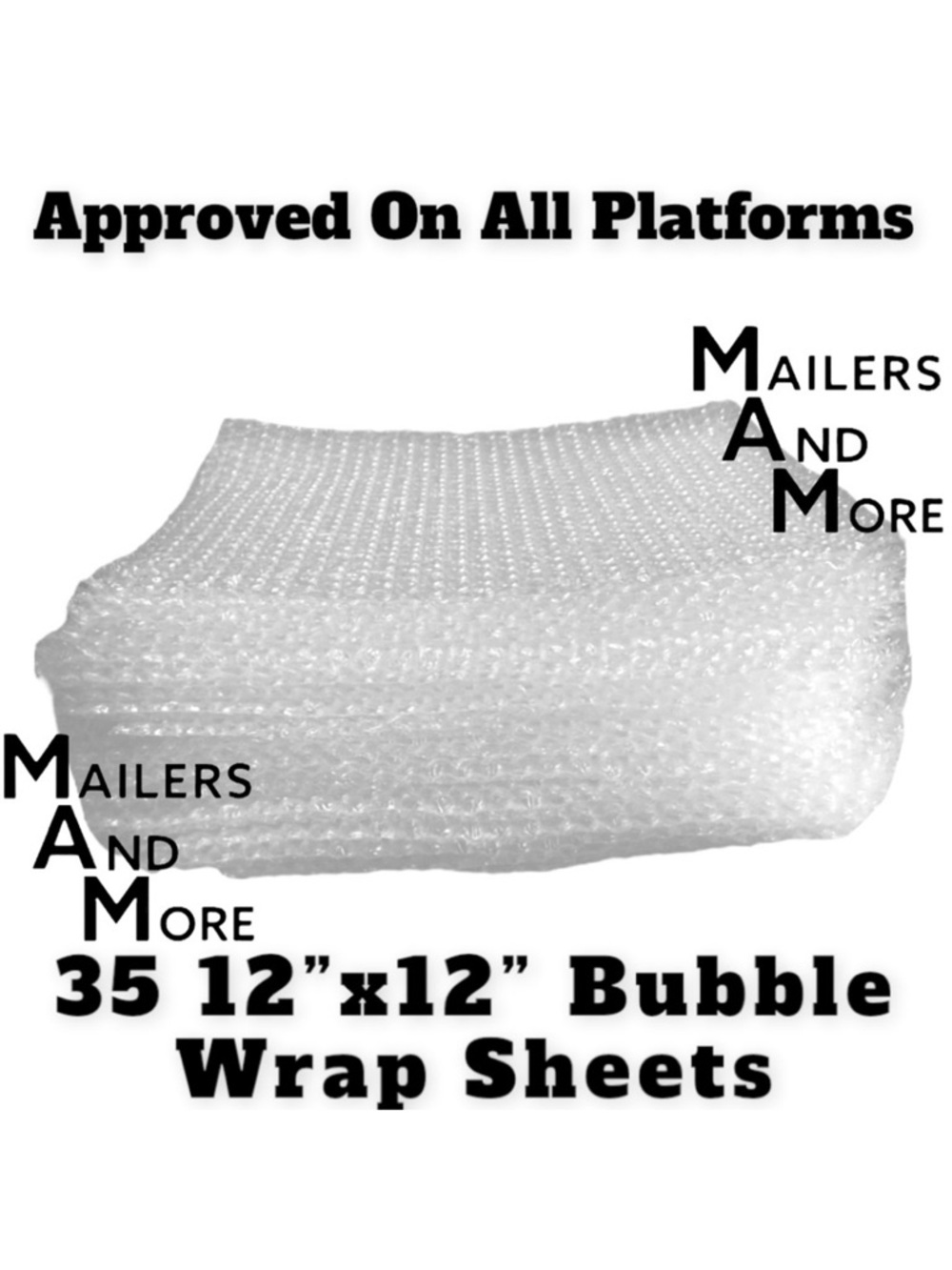 35 12X12 Sheets of Bubble Wrap PRICE IS FIRM